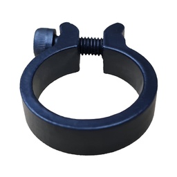 [1193] Collar para Caño de Asiento de Acero con Tornillo - 25.4 mm - Negro