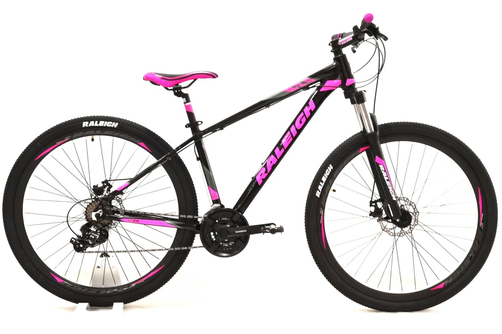 Bicicleta Raleigh 2.0 Dama R29 - 16.5" - Negro con Gris y Rosa