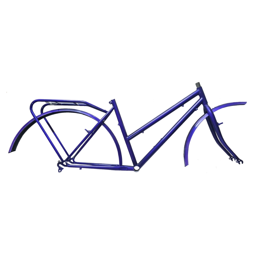 Cuadro y Horq. Mtb Dama C/Portapaq. Soldado Mismo Color y Guardabarro