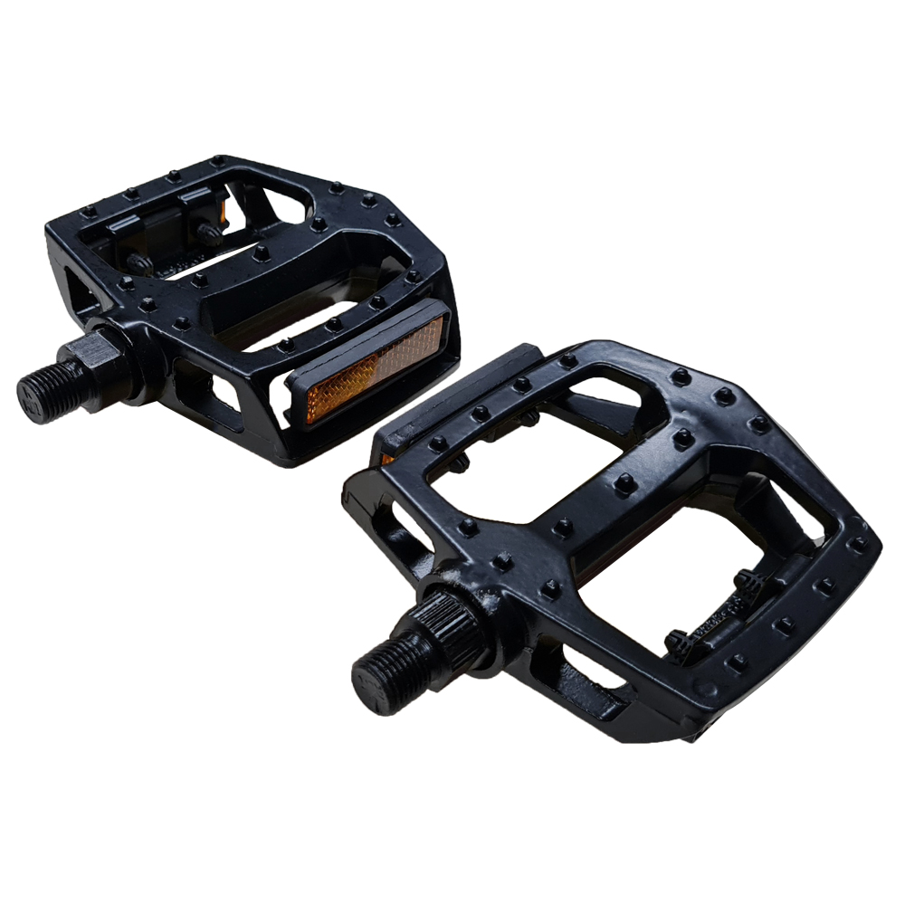 Pedales  Aluminio 1/2 - Feimin Color Negro