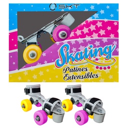 [60044] Patines Extensibles 4 Ruedas Modelo Skating Muccilli - Em22